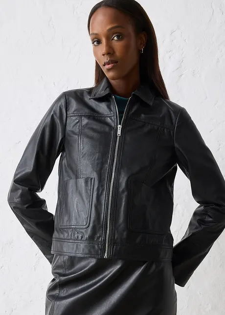 Leren jas, bonprix