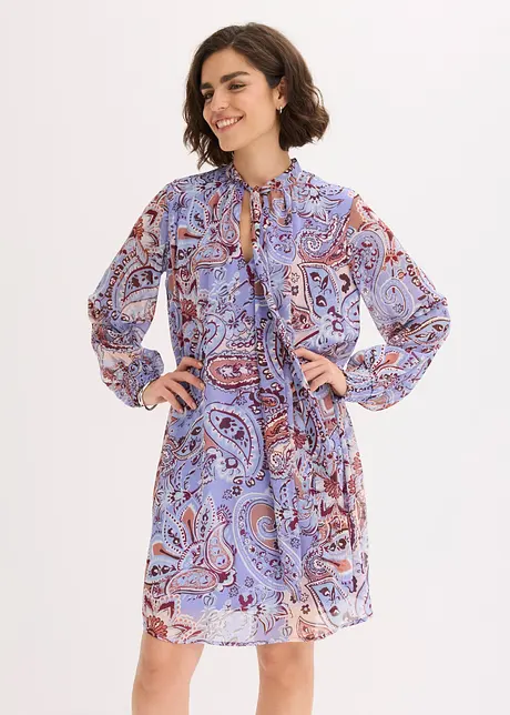 Chiffon tuniekjurk met een strik, bonprix