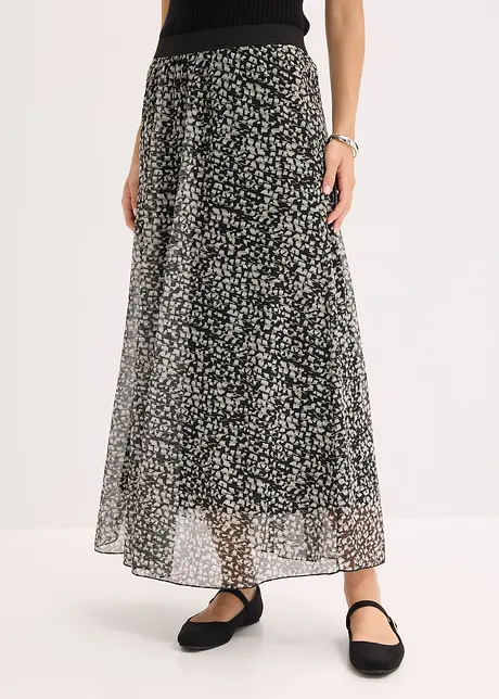 Rok van mesh jersey met elastische tailleband, bonprix