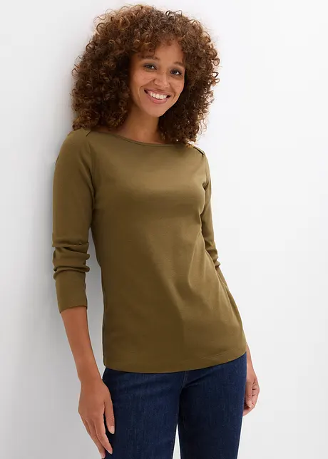 Oversized shirt van biologisch katoen, bonprix