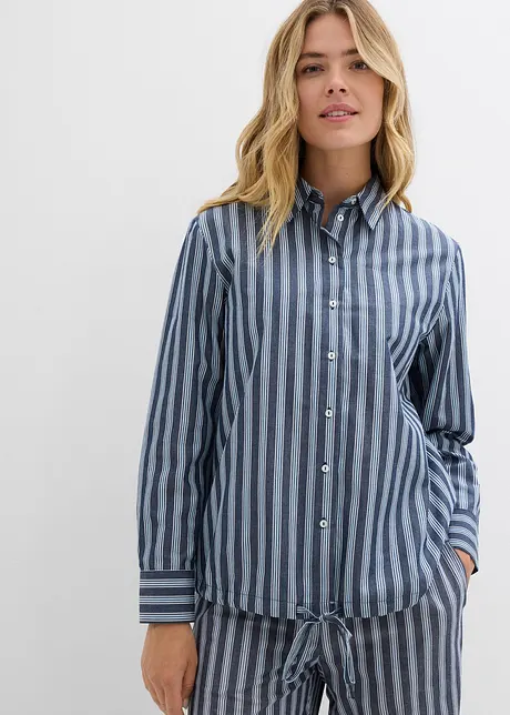 Oversized blouse met tunnelkoord, bonprix