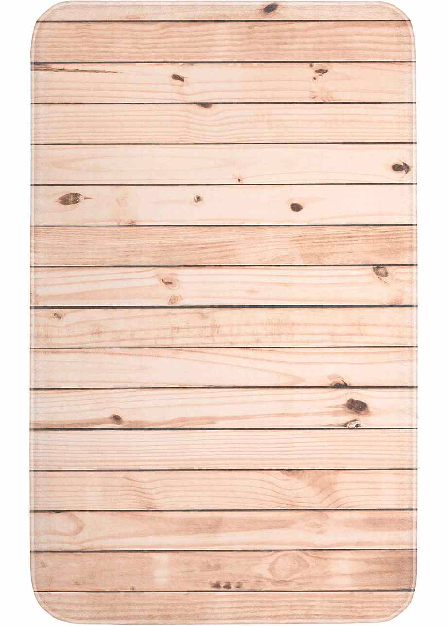 Badmat «Hout» beige Wonen bonprix.nl