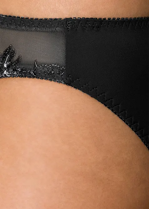 Slip met mooi borduursel (set van 2), bonprix