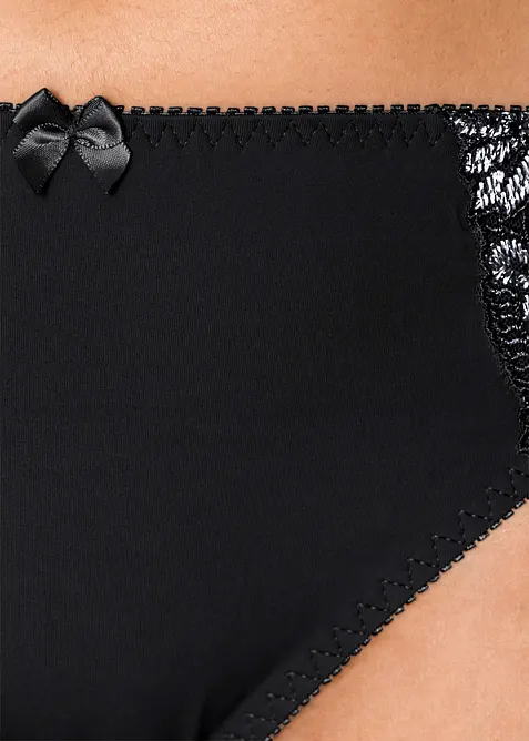 Slip met mooi borduursel (set van 2), bonprix