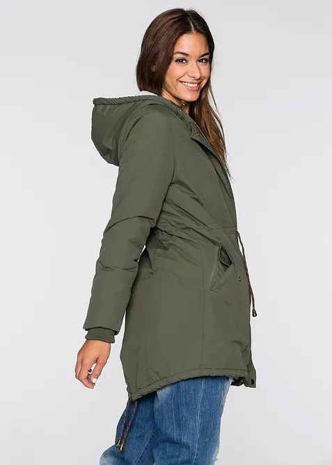 Parka met teddy fleece, bonprix