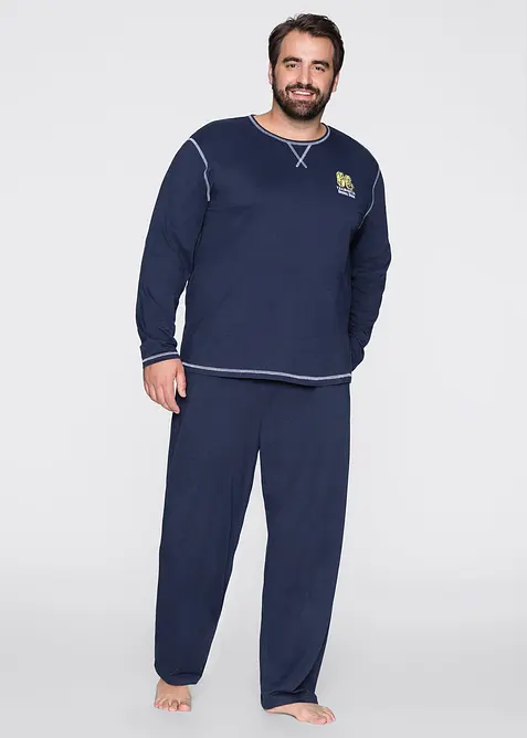 Pyjama met lange mouwen van katoen., bonprix