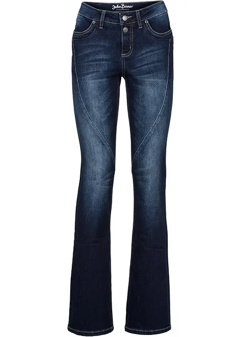 Bootcut stretch jeans, mid waist, bonprix