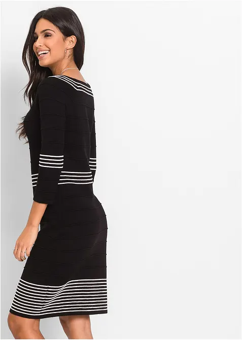 Gebreide jurk in een zachte viscosemix, bonprix