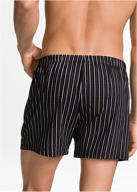 Wijde jersey boxershorts met katoen (set van 3), bonprix