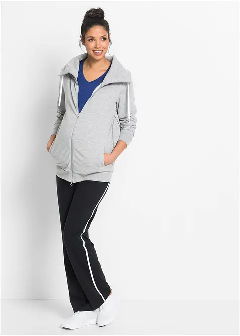 Zwangerschaps-joggingbroek van biologisch katoen, straight leg, bonprix
