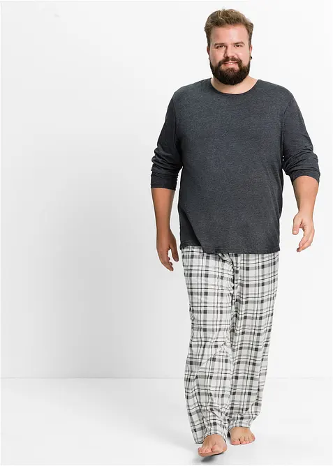 Pyjama met biologisch katoen en lange mouwen, bonprix