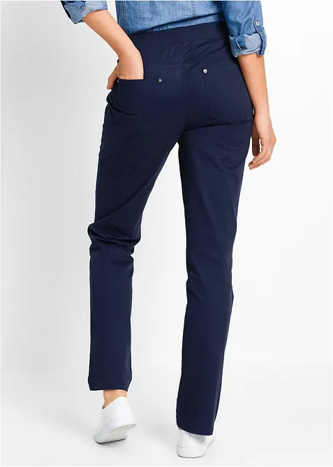 Twill broek van elastisch katoen, bonprix
