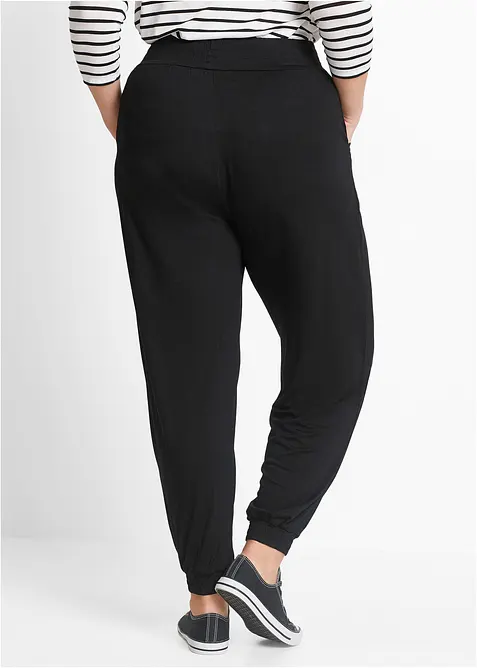 Jersey broek van viscose, bonprix