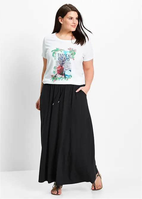 Jersey rok van een viscose-mix, bonprix