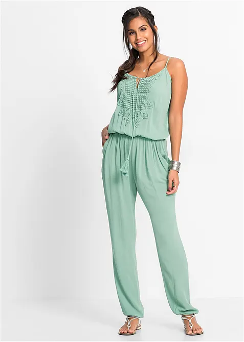 Jumpsuit van gestructureerde viscose, bonprix