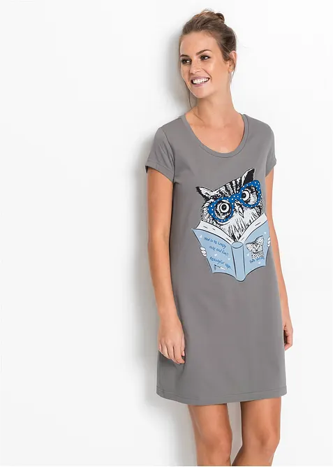 Kort nachthemd van biologisch katoen, bonprix