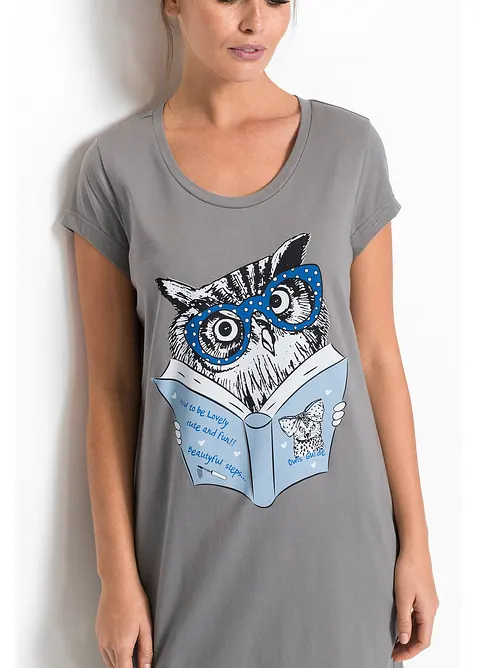 Kort nachthemd van biologisch katoen, bonprix