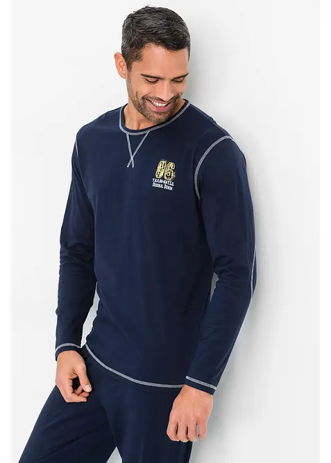 Pyjama met lange mouwen van katoen., bonprix