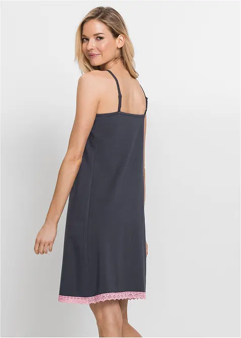 Kort nachthemd met fijn kant, bonprix