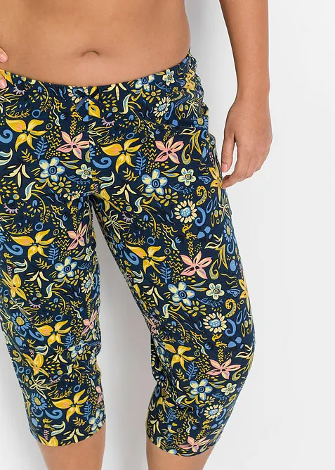 Capri pyjama met korte mouwen van puur katoen, bonprix