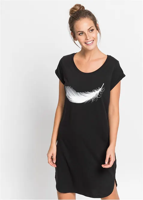 Kort nachthemd van biologisch katoen, bonprix