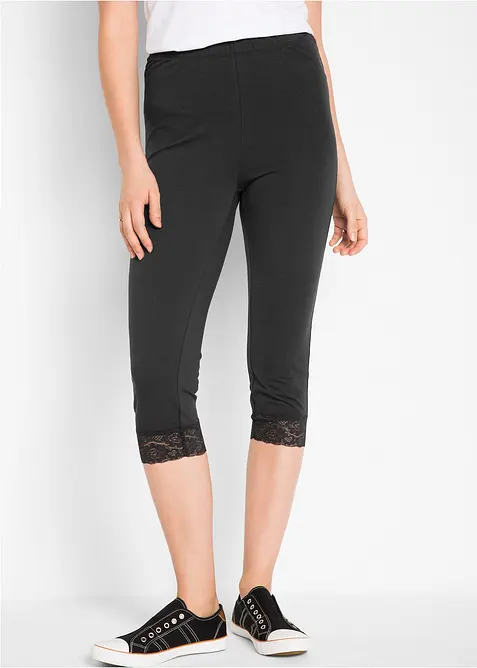 Capri legging met kant, bonprix