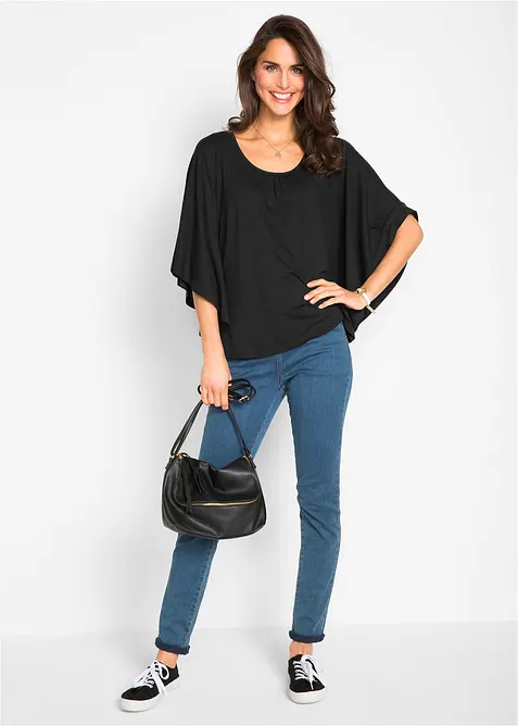 Shirt van viscose met vleermuismouwen, bonprix