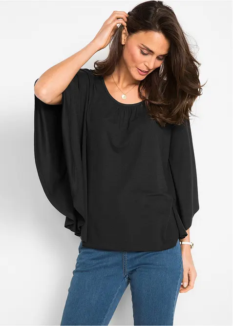 Shirt van viscose met vleermuismouwen, bonprix