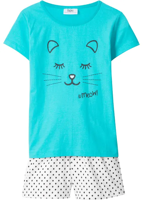 Meisjes shortama van biologisch katoen (2-dlg. set), bonprix