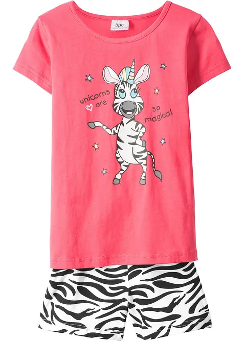 Meisjes shortama van biologisch katoen (2-dlg. set), bonprix