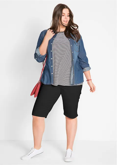 Stretch bermuda (set van 2), bonprix