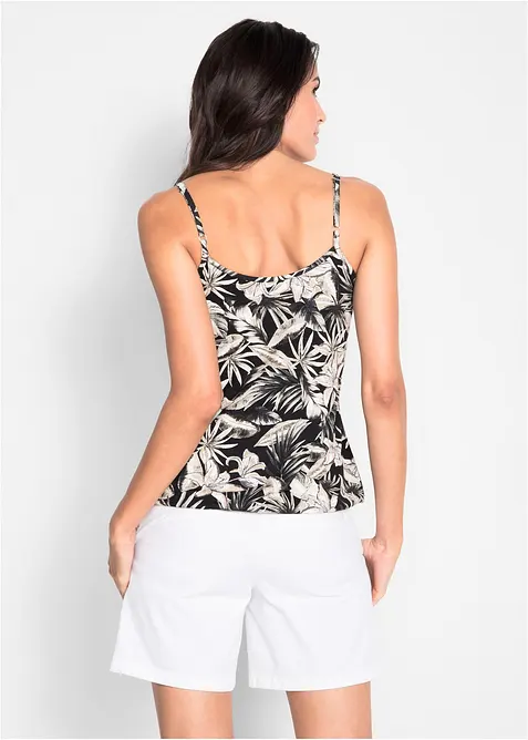 Top met spaghettibandjes van een zachte viscosemix, bonprix