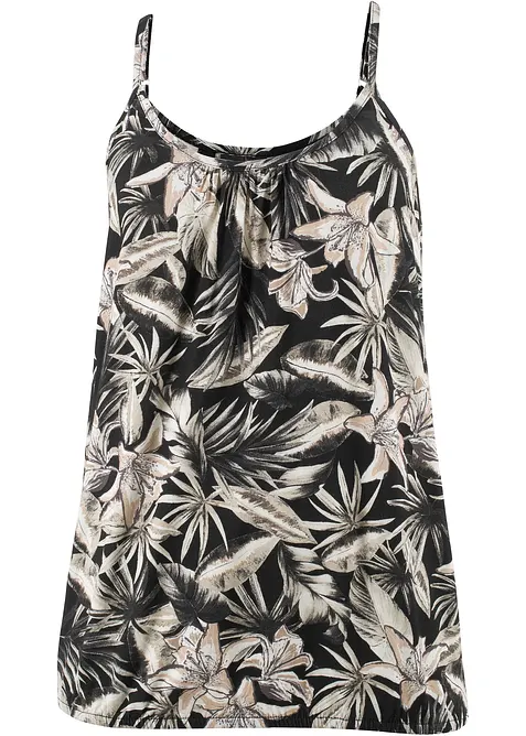 Top met spaghettibandjes van een zachte viscosemix, bonprix