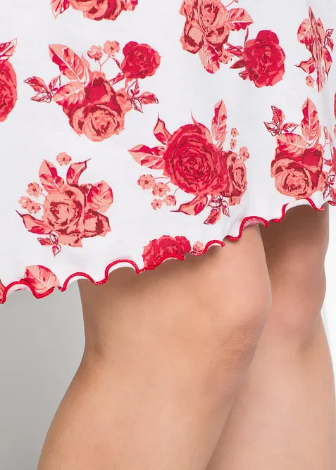 Kort nachthemd in een zachte viscosemix, bonprix