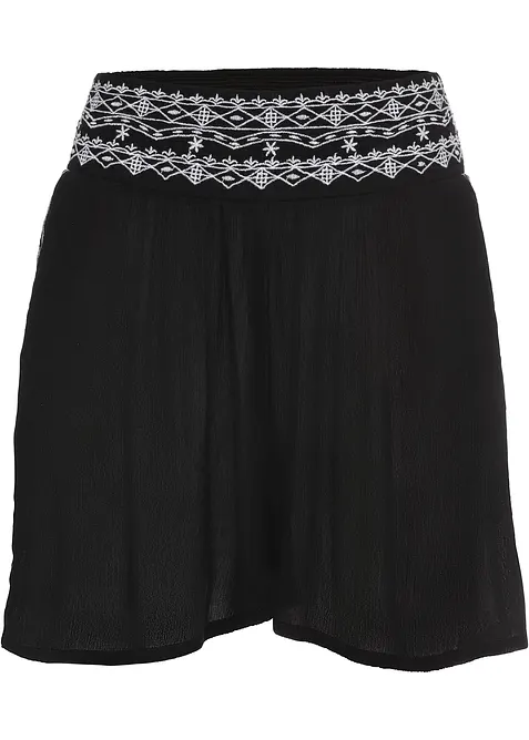 Crinkle short van soepele viscose, bonprix