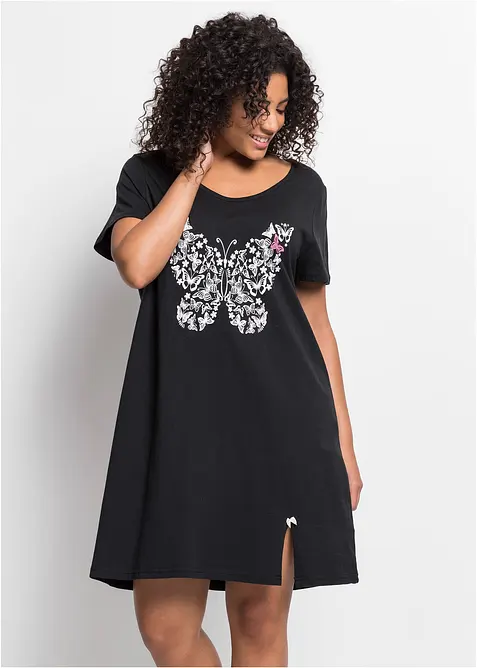 Kort nachthemd van biologisch katoen, bonprix