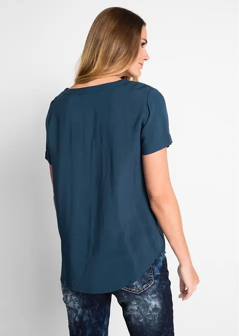 Viscose blouse, korte mouw, bonprix