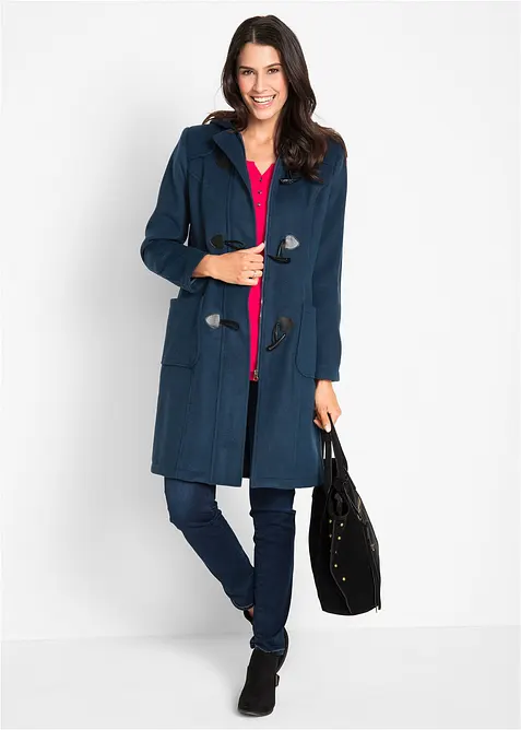 Duffelcoat in wollook, bonprix