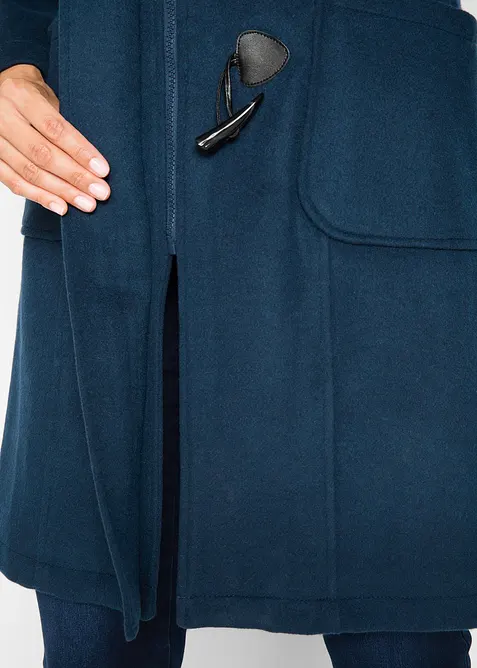 Duffelcoat in wollook, bonprix