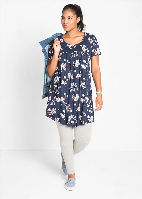 Korte jersey jurk in een zachte viscosemix, bonprix