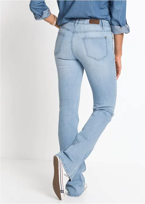 Bootcut comfort stretch jeans, mid waist, bonprix