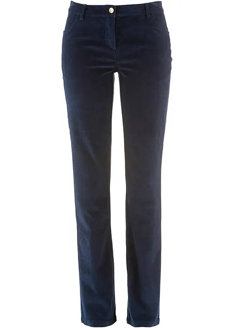 Stretch corduroy broek, straight, bonprix