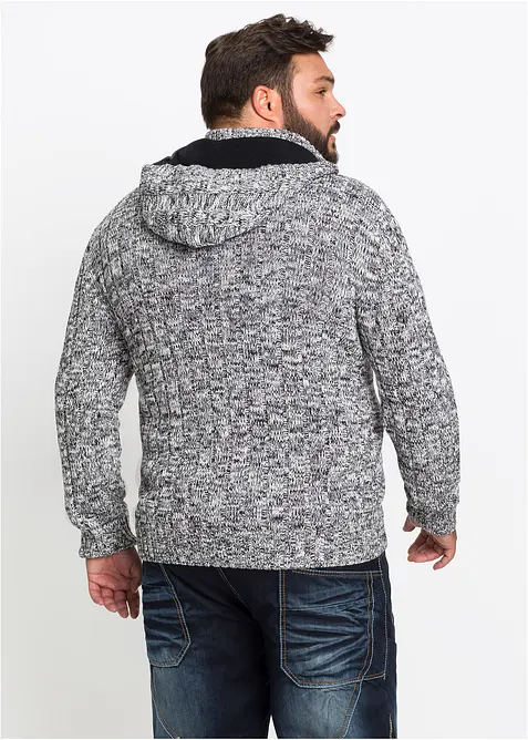 Grof gebreide hoodie met katoen, bonprix
