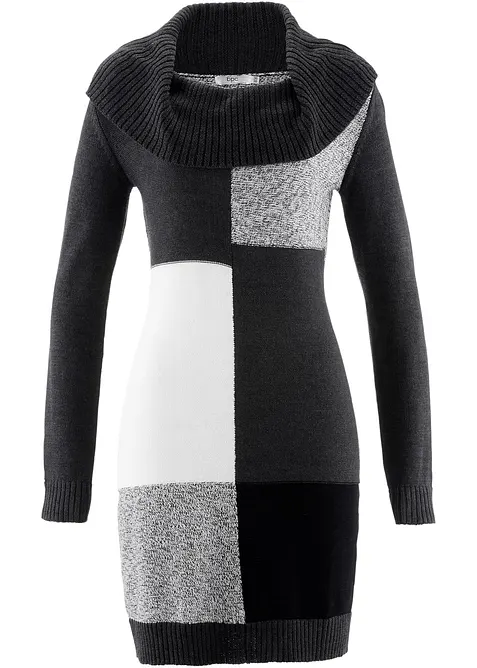 Knielange, gebreide jurk, bonprix