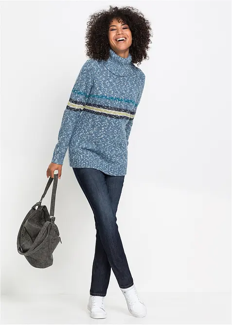 Comfort stretch mom jeans, mid waist, bonprix