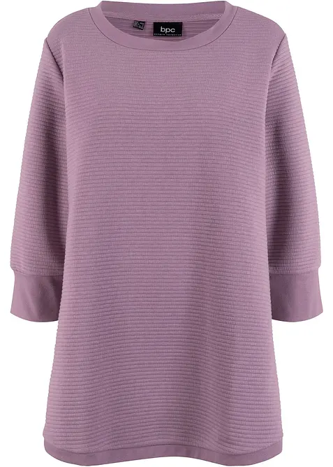 Lange sweater in A-lijn, 3/4 mouw, bonprix
