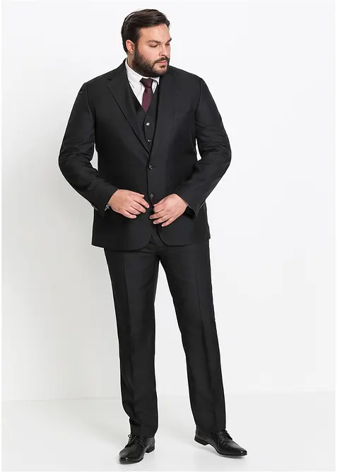 Pak met gilet en stropdas, regular fit (4-dlg. set), bonprix