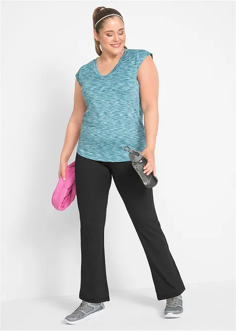 Corrigerende sportlegging met zak, flared, bonprix