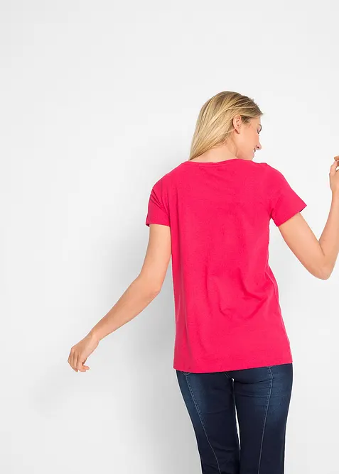 Katoenen shirt met hart van biologisch katoen, bonprix