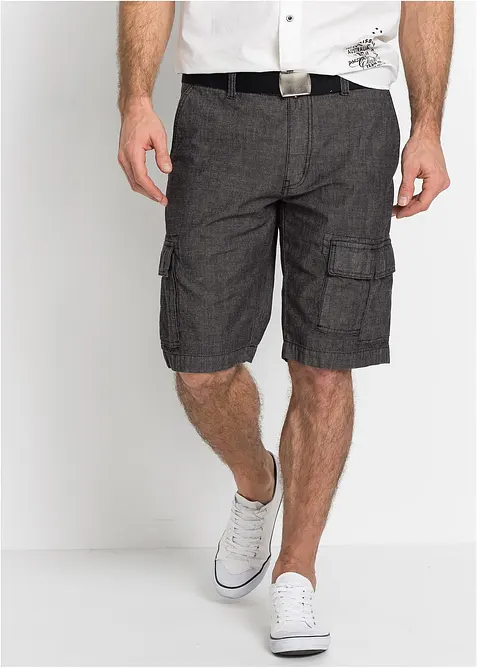 Cargo bermuda van katoen, loose fit, bonprix